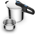 T-Fal Secure Trendy Stainless Steel Pressure Cooker, 8.5 qt, Induction