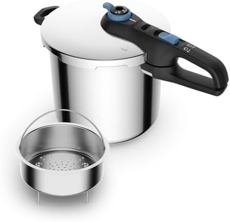T-Fal Secure Trendy Stainless Steel Pressure Cooker, 8.5 qt, Induction