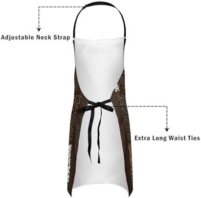 Castle Fairy Black Chef Apron Waterproof Aprons for Cooking Baking Painting