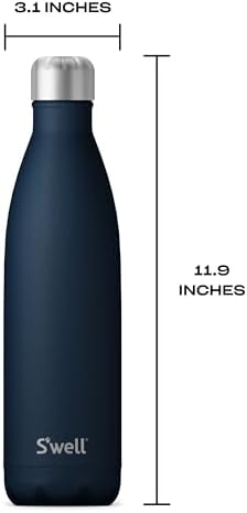 S'well Stainless Steel Water Bottle - 25 Fl Oz - Azurite - Triple-Layered Vacuum-Insulated Containers Keeps Drinks Cold for 48 Hours and Hot for 24 - BPA-Free - Perfect for the Go