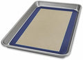 USA Pan Bakeware Nonstick Jelly Roll Pan and Silicone Baking Mat Set