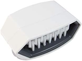 Cutlery Cleaner Brush, Suctioned in-Sink Silverware Scrubber, Non-Scratch Bristles, Easily Clean Utensils and Sharp Knives, Convenient Kitchen Gadget, White