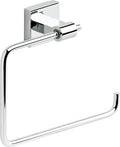 Franklin Brass Maxted (1-Pack) Hand Towel Holder Polished Chrome Towel Racks for Bathroom Wall Square Towel Ring Holder for Bath Towel Hanger for Kitchen, Bathroom Accessories MAX46-PC