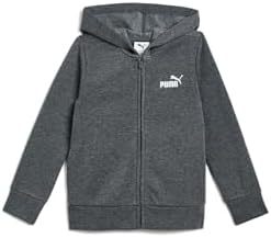 PUMA Kids Essential Basics Fleece Zip-Up Hoodie (Little Kid)