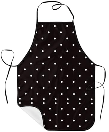 Sigouyinei Waterproof Kitchen Apron For Women Men Soft Bib Work With Pocket