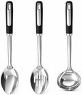 Stainless Steel Cooking Spoon Set,3-Piece Serving,Slotted & Ladle