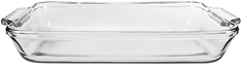 Anchor Hocking Glass Baking Dishes for Oven, 2 Piece Set (2 Qt & 3 Qt Glass Casserole Dishes)