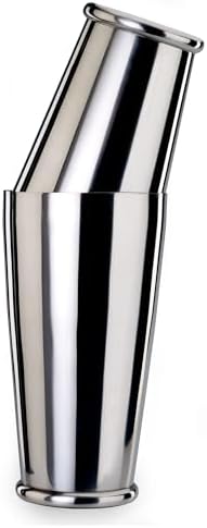 Barfly Cocktail Shaker Set with Weighted Bottom, Deluxe 18 and 28 oz, Stainless Steel