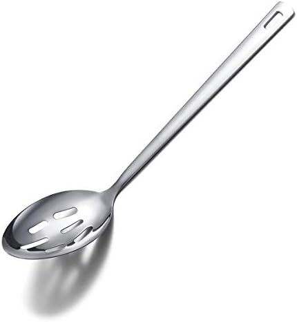 Berglander Stainless Steel Slotted and Basting Spoon, Heat Resistant, Non-Stick, Dishwasher Safe, Easy to Clean