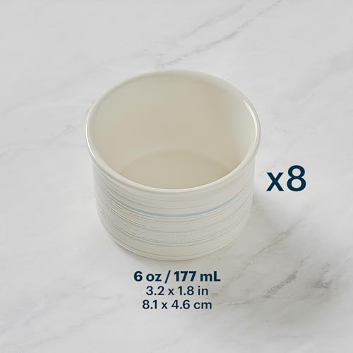 Pyrex 8-Piece, 6oz Ceramic Ramekin Nonstick Bakeware Set