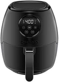 Chefman Digital 3.6 Quart Touch Screen Air Fryer Oven w/Space Saving Flat Basket, Healthy Oil-Free Airfryer w/ 60 Minute Timer & Auto Shutoff, Dishwasher Safe Parts, BPA-Free, Black