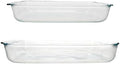 Pyrex 233 3-Quart & 232 2-Quart Glass Casserole Baking Dishes - Made in USA
