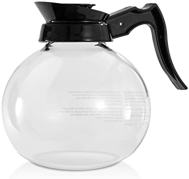 SYBO Coffee Pot Decanter, 12-Cup Glass Coffee Decanter Black