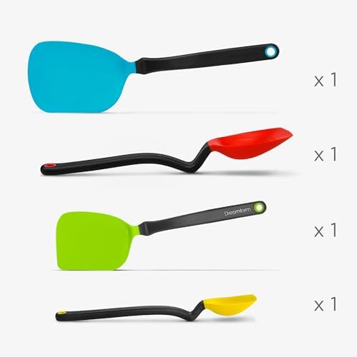 Dreamfarm Set of Essentials Silicone & Nylon Kitchen Utensils 4pc Set