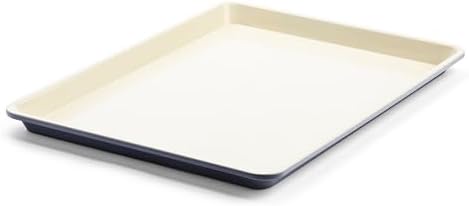 GreenLife 18” x 13” Ceramic Nonstick Half Cookie Sheet, Black
