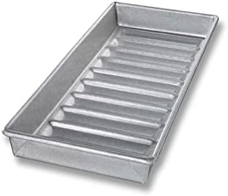 USA Pan Bakeware Nonstick New England Hot Dog Bun and Lobster Roll Loaf Pan, Aluminized Steel