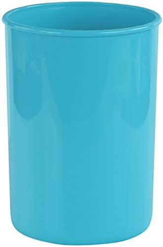 Reston Lloyd Calypso BasicsMultipurpose Cookware Storage Crock, Kitchen Countertop & Office Desk Organization, Durable & Food Safe BPA-Free Plastic, Aqua-Blue