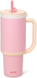 Ello Oasis 40oz Insulated Stainless Steel Tumbler with Straw, Sunrise Glow