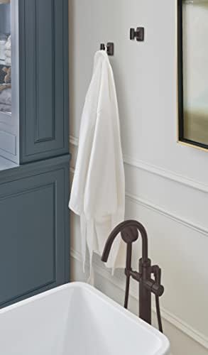 Amerock BH36010ORB | Oil Rubbed Bronze Single Robe Hook | 2-1/8 inch (54 mm) Length Towel Holder | Highland Ridge | Towel Hook for Bathroom | Bathroom Hardware | Bath Accessories