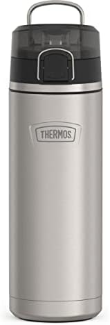 THERMOS ICON SERIES, Stainless Steel Water Bottle with Spout - 24 Ounce, Matte Stainless Steel - Vacuum Insulated Water Bottle with Lid