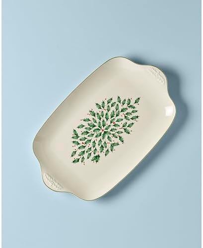 Lenox Holiday Oversized Stoneware Christmas Serving Platter