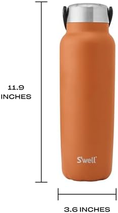 S'well Recycled Stainless Steel Explorer with Insulated Lid and Handle, 40oz, Carnelian, Triple Layered Vacuum Insulated Containers Keeps Drinks Cold for 54 Hours and Hot for 12
