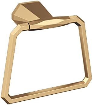 Amerock BH36042CZ | Champagne Bronze Towel Ring | 5-1/2 inch (140 mm) Width Towel Holder | St. Vincent | Hand Towel Holder for Bathroom Wall | Small Kitchen | Bath Accessories