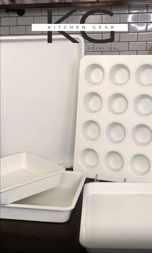 Kitchen Gear by USA Pan 6 Piece Nonstick Ceramic Bakeware Baking Pans Set