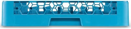 Carlisle FoodService Products All Purpose Plate and Tray Racks – Tray Racks with Extra Tall 2.94" Pegs for Charger Plates, Pasta Bowls, Large Platters, Open Honeycomb Design, Blue, (Pack of 6)