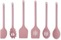 Core Kitchen Silicone and Wheat Fiber Cooking Utensils 6-Piece Set - Pink Heart