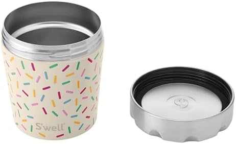 S'well Stainless Steel Ice Cream Chiller, 16oz, Sweet Sprinkle, Triple Layered Vacuum Insulated Container Keeps Ice Cream Frozen For Up To Four Hours, BPA Free