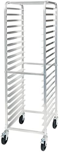Winco 20-Tier Aluminum Sheet Pan Rack with Brake
