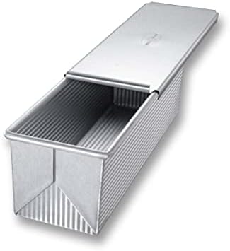 USA Pan Pullman Loaf Pan, 9 x 4 x 4, Aluminized Steel