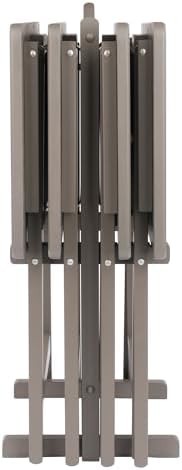 Winsome Alex Set of 4 Foldable Snack Tables with Storage Rack