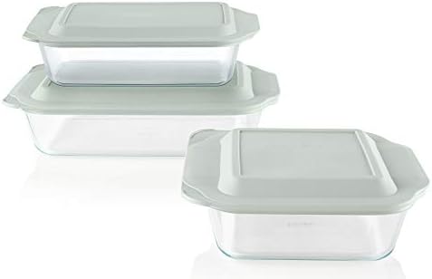 Pyrex Deep 3-Pack Glass Baking Dish Set (9"x13", 7"x11", 8"x8")