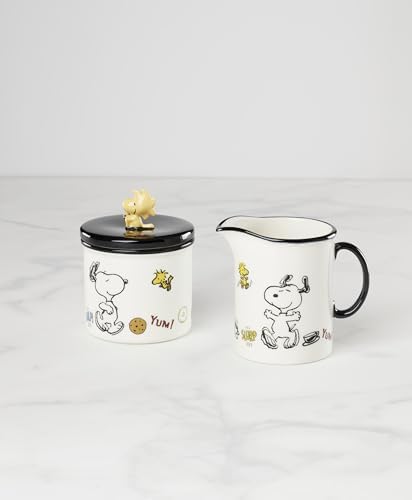 Lenox Chef Snoopy Porcelain Sugar and Creamer Set