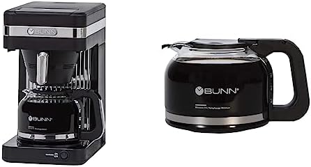 BUNN CSB2B Speed Brew Elite 10-Cup Coffee Maker, Black/SST & 10 Cup Drip Free Carafe