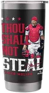 Thou Shall Not Steal Yadier Molina St Louis MLBPA Stainless Steel Insulated Tumbler