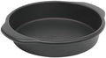 Oster Teston 9-Inch Round Cake Pan, Nonstick Carbon Steel Bakeware, Matte Black, PFAS-Free, Oven-Safe, Easy Release Baking Pan