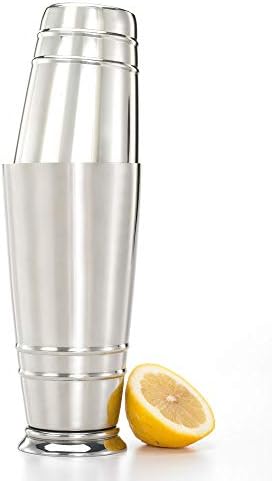Barfly Cocktail Tin, Set (18 oz and 28 oz), Stainless Steel w/embossed ribs