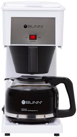 BUNN GRW Velocity Brew 10-Cup Home Coffee Brewer, White