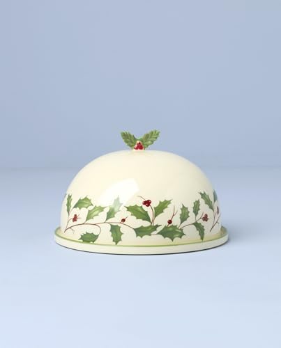 Lenox Holiday Small Porcelain Christmas Covered Serving Dish