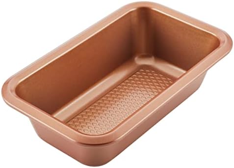 Ayesha Curry Bakeware Nonstick Meatloaf/Loaf Pan Set, Two 9 Inch x 5 Inch, Copper