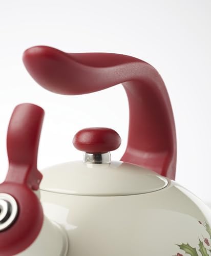 Lenox Holiday Aluminum Christmas Tea Kettle, 84oz