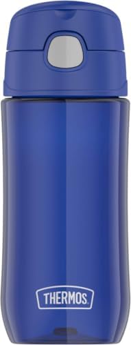 THERMOS FUNTAINER 16 Ounce Plastic Hydration Bottle with Spout, Blueberry (Pack of 6)