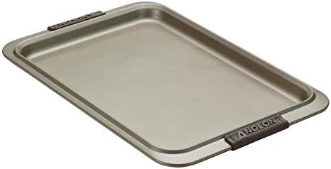 Anolon Bronze Nonstick Baking Sheet / Cookie Sheet / Cookie Pan with grips - 10 Inch x 15 Inch, Brown