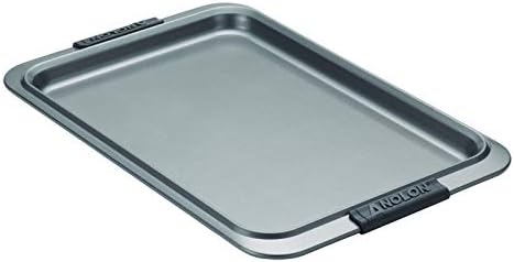 Anolon Advanced Nonstick Bakeware with Grips, Nonstick Cookie Sheet / Baking Sheet - 11 Inch x 17 Inch, Gray