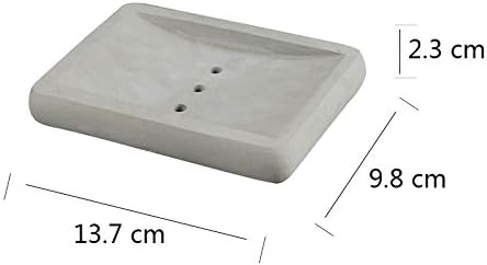 Nicole Concrete Soap Dish Silicone Mold Handmade Cement Mould with Drain Holes
