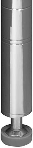 Akro-Mils AWP74UPRIGHT 74-Inch NSF Certified Industrial Grade Chrome Wire Shelf System Upright Leg Post Poles, (4 Pack), Silver