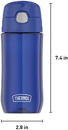 THERMOS FUNTAINER 16oz Plastic Bottle with Spout Lid, Blueberry